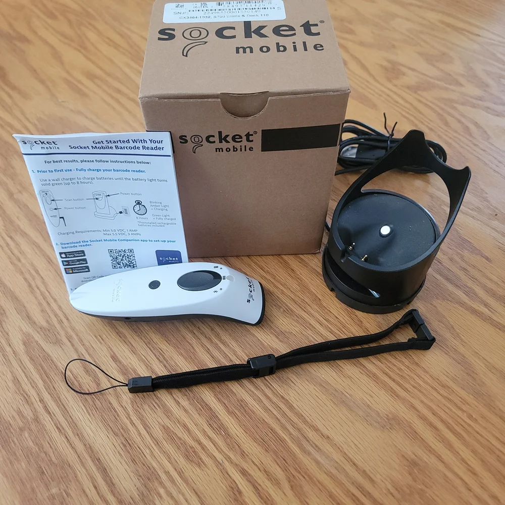 White and Black Barcode Scanner - Picture 3 of 8